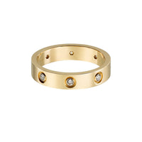 [LOVE LUCKY]LOVE 4MM 8 DIAMOND RING