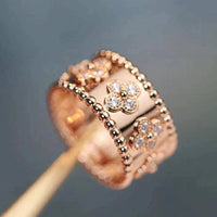 [LOVE LUCKY]CLOVER KALEIDOSCOPE RING 10MM