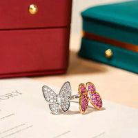 [LOVE LUCKY]TWIN BUTTERFLY DIAMOND RING