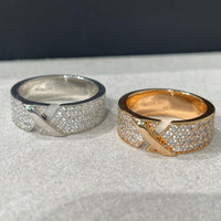 [LOVE LUCKY]LIENS EVIDENCE  DIAMOND PAVED RING