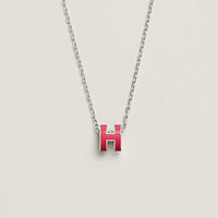 [LOVE LUCKY]H NECKLACE PINK