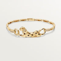 [LOVE LUCKY]PANTHERE HALF DIAMOND ON CHAIN BRACELET
