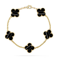 [Love Lucky] CLOVER 5 MOTIF PULSAR STONE BRACELET COLLECTION