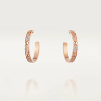 [LOVE LUCKY]LOVE EARRINGS 3.6MM DIAMOND PAVED