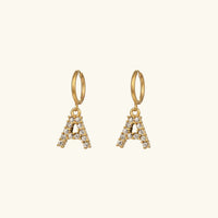 [LOVE LUCKY]Wilhemina Initial Letter Earrings