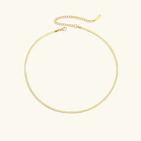 [LOVE LUCKY]Elizabeth Gold Herringbone Necklace
