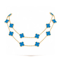 [LOVE LUCKY]CLOVER 20 MOTIFS TURQUOISE GOLD