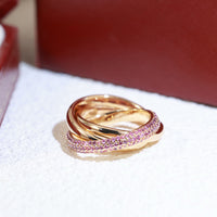[LOVE LUCKY]TRINITY 3.2MM RING PINK DIAMOND
