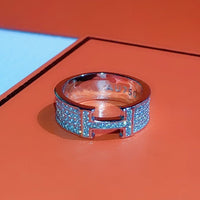 [LOVE LUCKY]H RING FULL DIAMOND