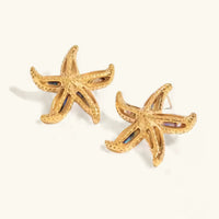 [LOVE LUCKY]Aquatta Gold Starfish Earrings