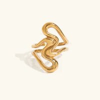 [LOVE LUCKY]Corina Abstract Gold Ring
