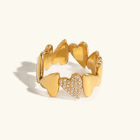 [LOVE LUCKY]Ciel Diamond Hearts Ring