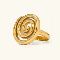 [LOVE LUCKY]Christy Spiral Gold Ring