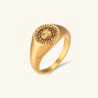 [LOVE LUCKY]Solari Sunface Gold Ring