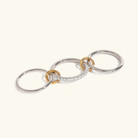 [LOVE LUCKY]Desiree Stacked Diamond Ring