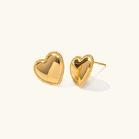 [LOVE LUCKY]Ruth Heart Gold Earrings