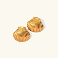 [LOVE LUCKY]Nicole Seashell Gold Earrings