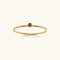 [LOVE LUCKY]Amelia Birthstone Stacker Ring