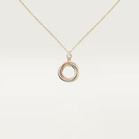 [LOVE LUCKY]TRINITY  NECKLACE 1 DIAMOND
