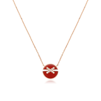 [LOVE LUCKY]JEUX DE ROSE GOLD DIAMOND NECKLACE
