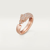 [LOVE LUCKY]PANTHERE HALF DIAMOND SMALL RING