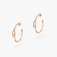 [LOVE LUCKY]CREOLES MOVE UNO PM DIAMOND EARRINGS