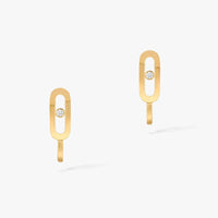[LOVE LUCKY]CREOLES MOVE UNO MINI 1 DIAMOND EARRINGS