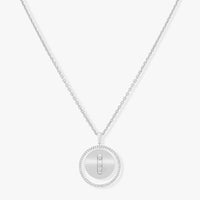 [LOVE LUCKY]LUCKY MOVE MM SILVER DIAMOND NECKLACE