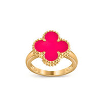 [LOVE LUCKY]NEW LOVE LUCKY PINK ENAMEL RINGS