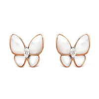 [LOVE LUCKY]BUTTERFLY MOP DIAMOND EARRINGS