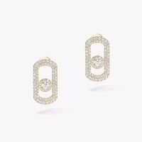[LOVE LUCKY]So Move Pave_-Set Diamond Earrings in Silver