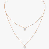[LOVE LUCKY]MY TWIN 2 ROW DIAMOND NECKLACE