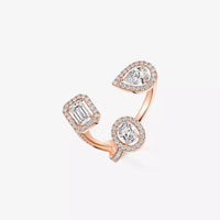 [[LOVE LUCKY] Diamond Ring 0,25ct My Twin Trilogy
