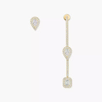 [LOVE LUCKY]Diamond Drop Earrings My Twin
