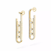 [LOVE LUCKY]Diamond Pendant Earrings Move 10Th