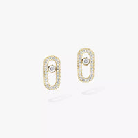 [LOVE LUCKY]Move Uno Diamond Earrings