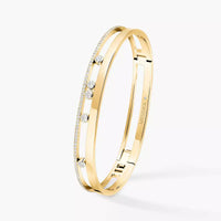 [LOVE LUCKY]Move Romane Diamond Bangle Bracelet