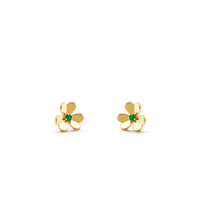[LOVE LUCKY]FRIVOLE  FLOWER MALACHITE EARRINGS